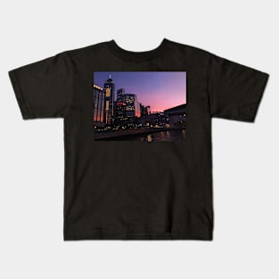 Sunset over Hong Kong Kids T-Shirt